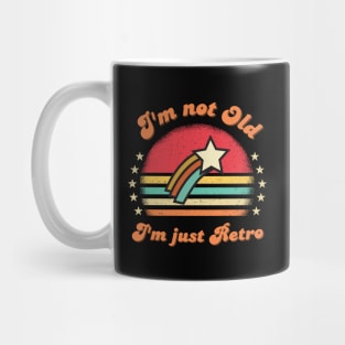 I'm not Old I'm Just Retro Funny Vintage sunset saying Mug